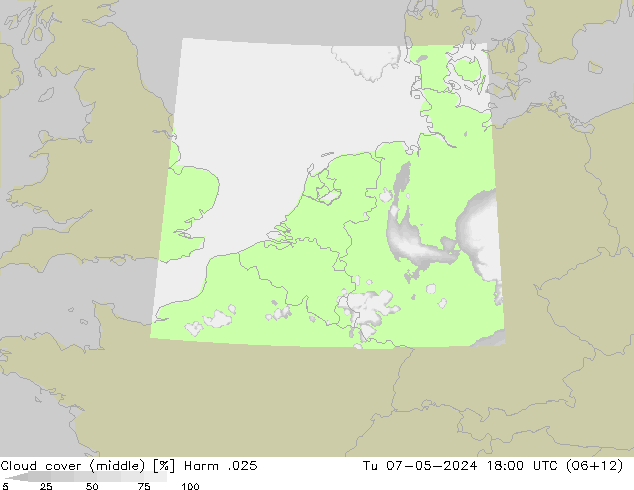 Bewolking (Middelb.) Harm .025 di 07.05.2024 18 UTC