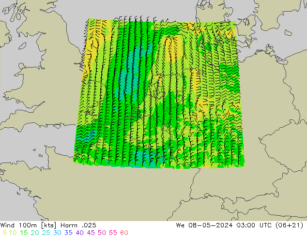 Wind 100m Harm .025 We 08.05.2024 03 UTC