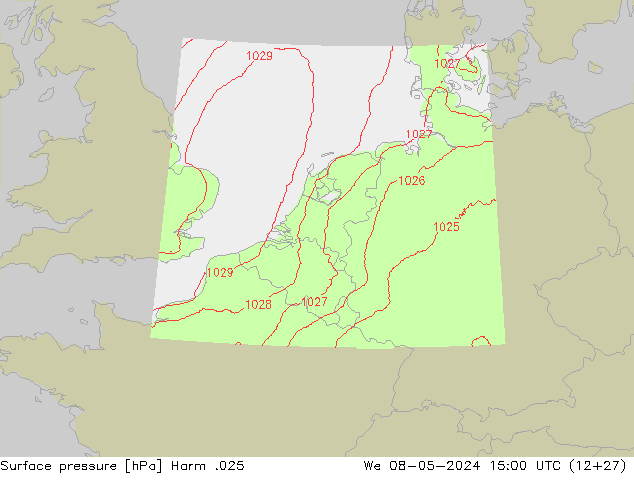 Luchtdruk (Grond) Harm .025 wo 08.05.2024 15 UTC
