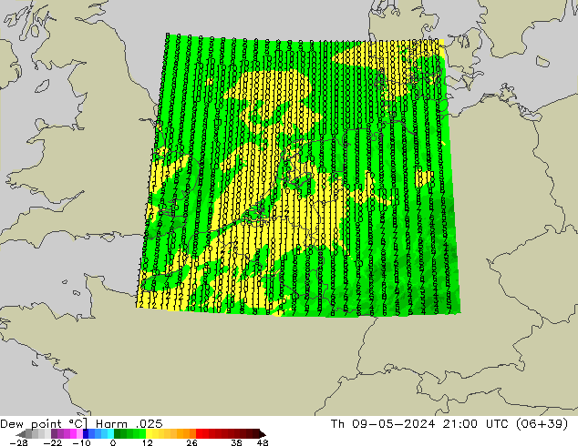 Çiğ Noktası Harm .025 Per 09.05.2024 21 UTC