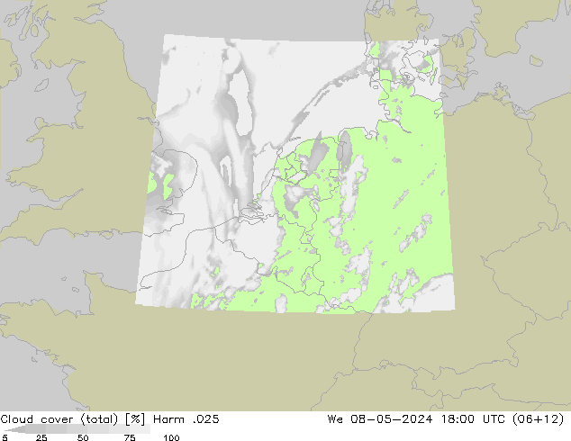 Wolken (gesamt) Harm .025 Mi 08.05.2024 18 UTC