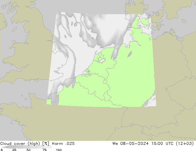 Wolken (hohe) Harm .025 Mi 08.05.2024 15 UTC