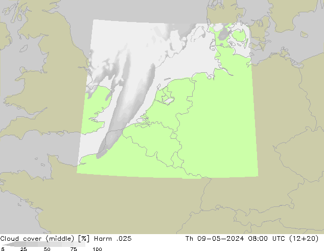 nuvens (médio) Harm .025 Qui 09.05.2024 08 UTC