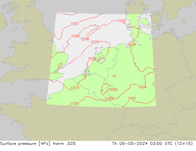Luchtdruk (Grond) Harm .025 do 09.05.2024 03 UTC