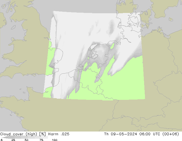 Wolken (hohe) Harm .025 Do 09.05.2024 06 UTC