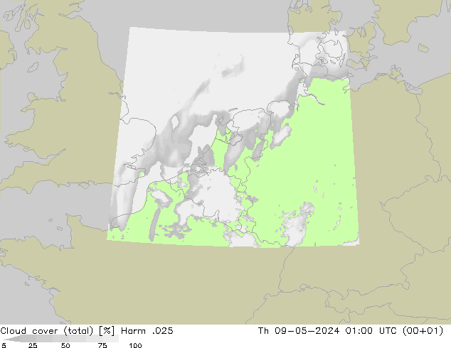 Nubi (totali) Harm .025 gio 09.05.2024 01 UTC