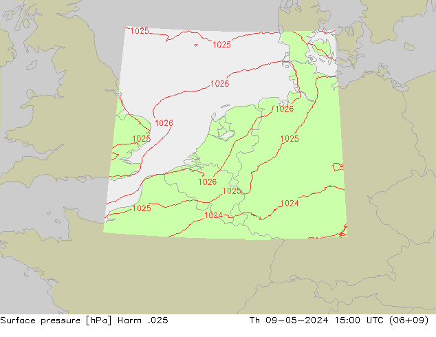 Presión superficial Harm .025 jue 09.05.2024 15 UTC