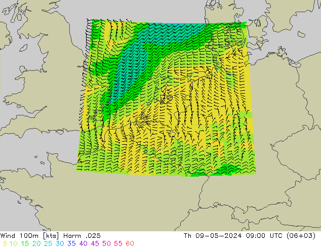 风 100m Harm .025 星期四 09.05.2024 09 UTC