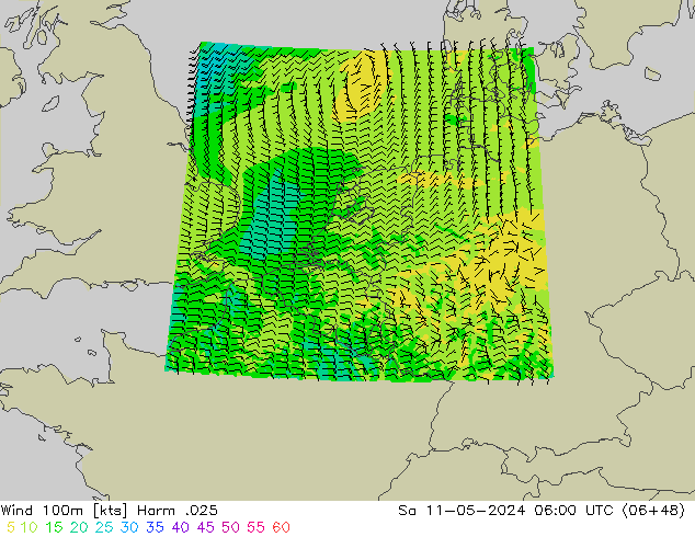 Wind 100m Harm .025 Sa 11.05.2024 06 UTC