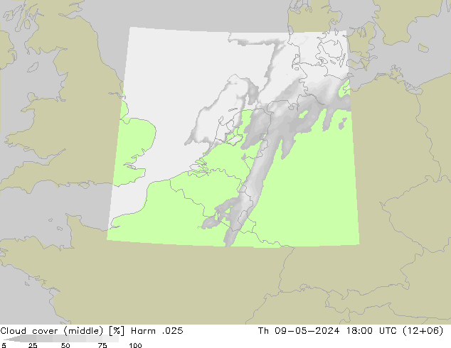 Wolken (mittel) Harm .025 Do 09.05.2024 18 UTC