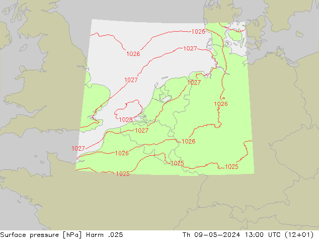 Luchtdruk (Grond) Harm .025 do 09.05.2024 13 UTC