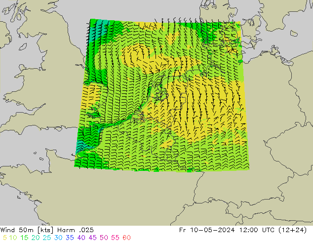 Wind 50m Harm .025 Fr 10.05.2024 12 UTC