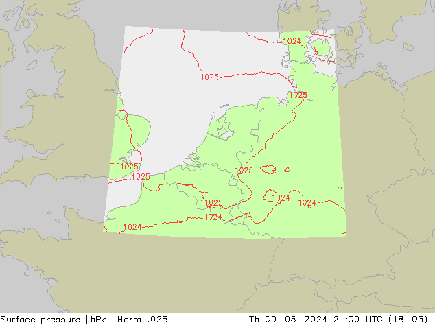 Luchtdruk (Grond) Harm .025 do 09.05.2024 21 UTC