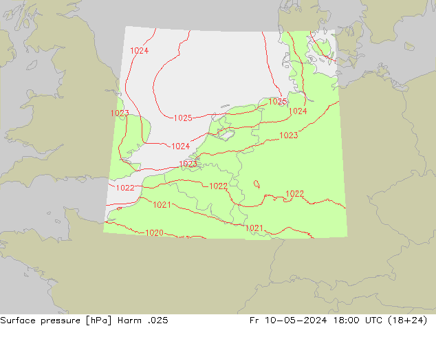 Luchtdruk (Grond) Harm .025 vr 10.05.2024 18 UTC