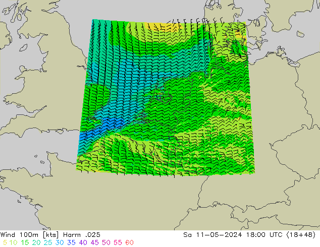 Wind 100m Harm .025 Sa 11.05.2024 18 UTC