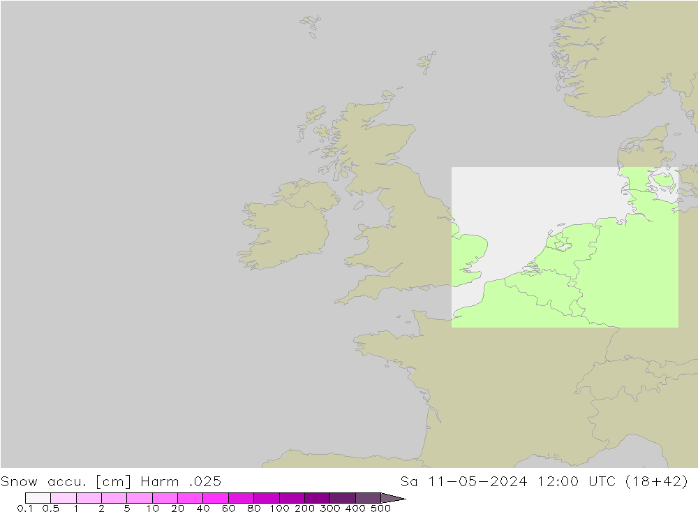 Totale sneeuw Harm .025 za 11.05.2024 12 UTC