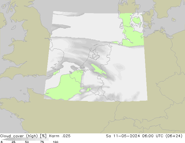 Wolken (hohe) Harm .025 Sa 11.05.2024 06 UTC