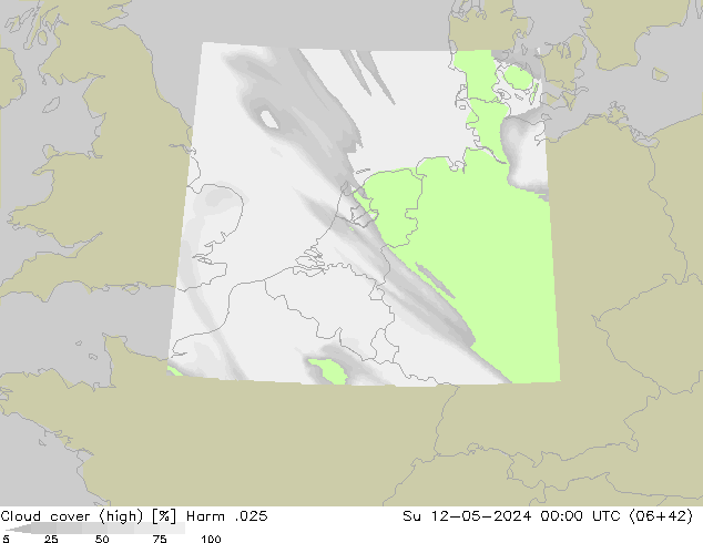 Nubes altas Harm .025 dom 12.05.2024 00 UTC
