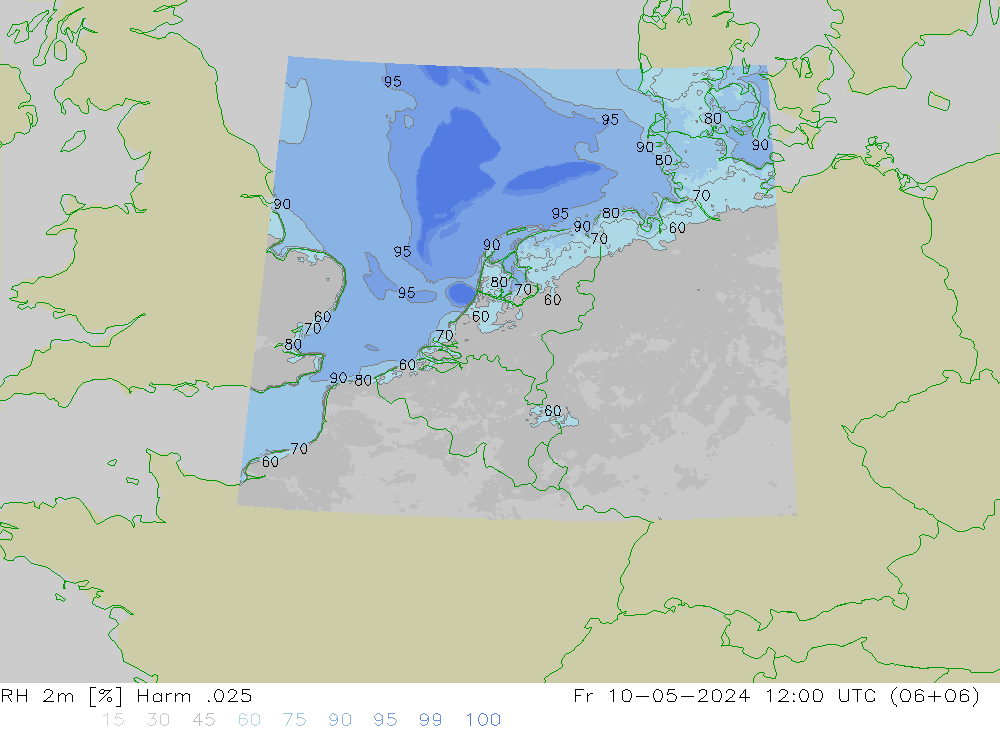 RH 2m Harm .025 Fr 10.05.2024 12 UTC