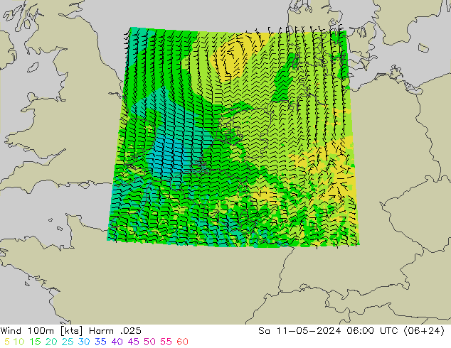 Wind 100m Harm .025 Sa 11.05.2024 06 UTC