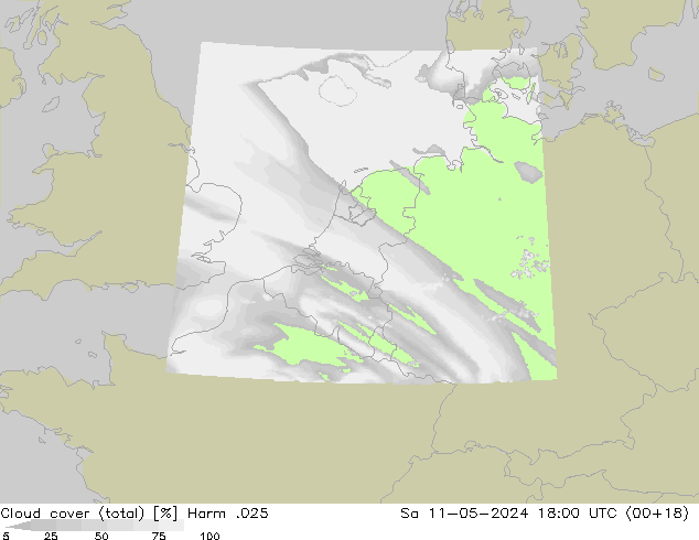 Nubes (total) Harm .025 sáb 11.05.2024 18 UTC