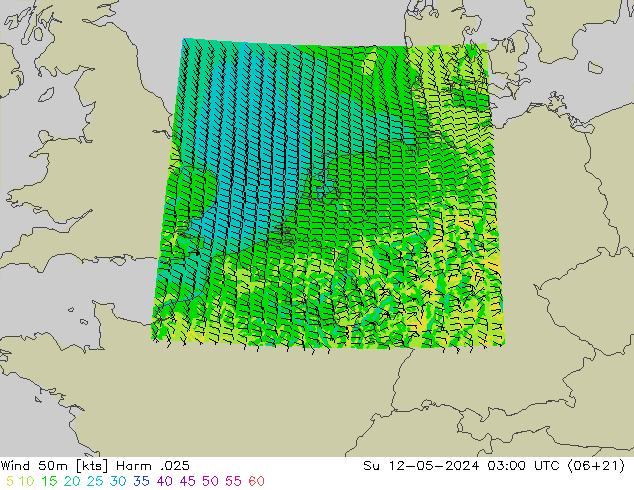 Wind 50m Harm .025 So 12.05.2024 03 UTC