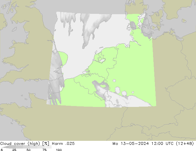 vysoký oblak Harm .025 Po 13.05.2024 12 UTC