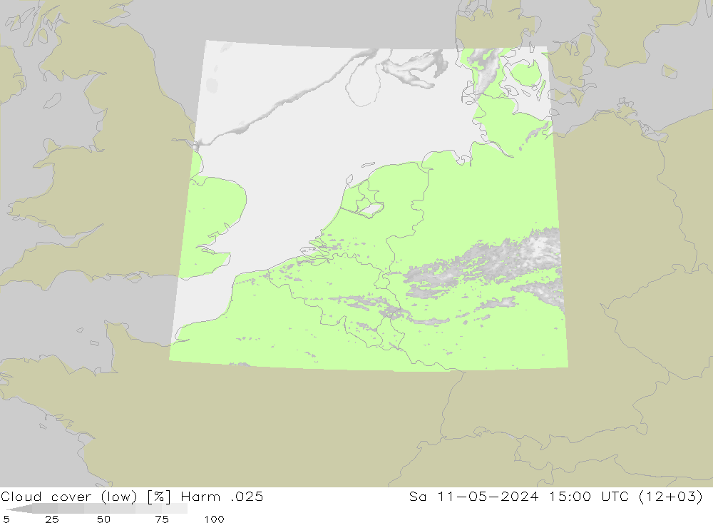 Nubes bajas Harm .025 sáb 11.05.2024 15 UTC