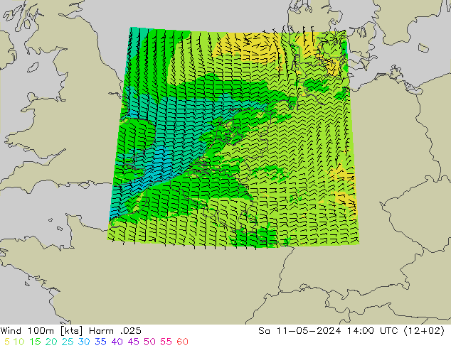 风 100m Harm .025 星期六 11.05.2024 14 UTC