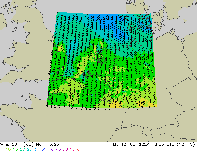 Wind 50 m Harm .025 ma 13.05.2024 12 UTC