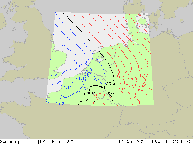 Luchtdruk (Grond) Harm .025 zo 12.05.2024 21 UTC