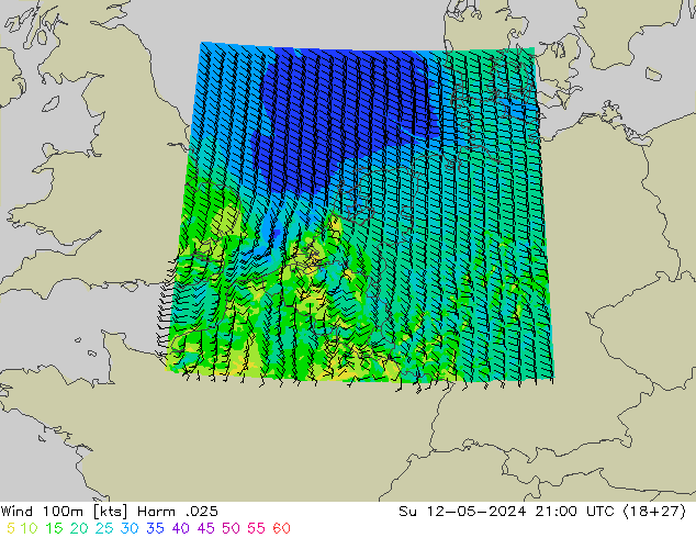 Wind 100m Harm .025 Su 12.05.2024 21 UTC