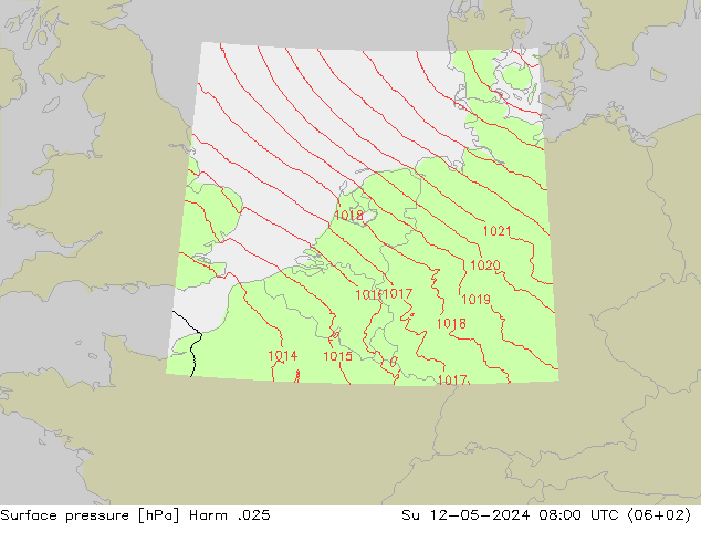 pressão do solo Harm .025 Dom 12.05.2024 08 UTC