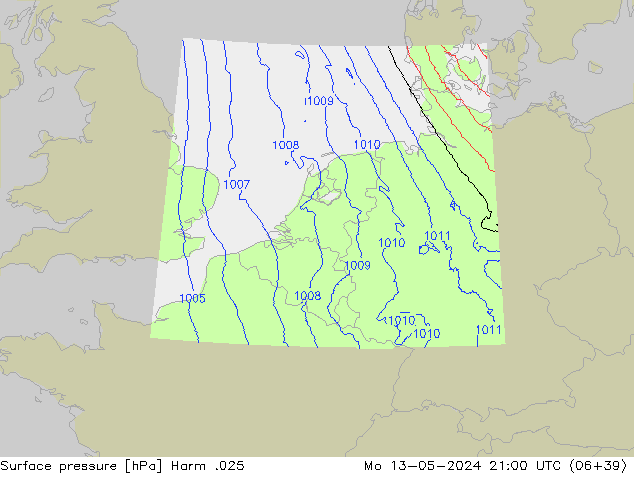 Surface pressure Harm .025 Mo 13.05.2024 21 UTC