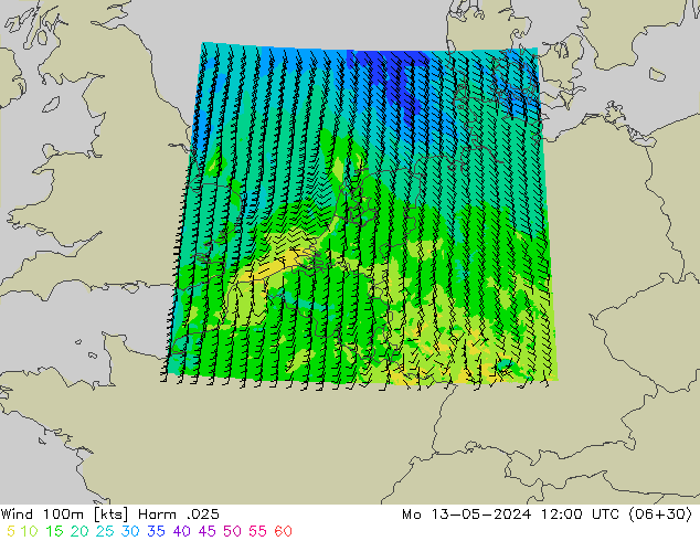 Wind 100m Harm .025 Mo 13.05.2024 12 UTC