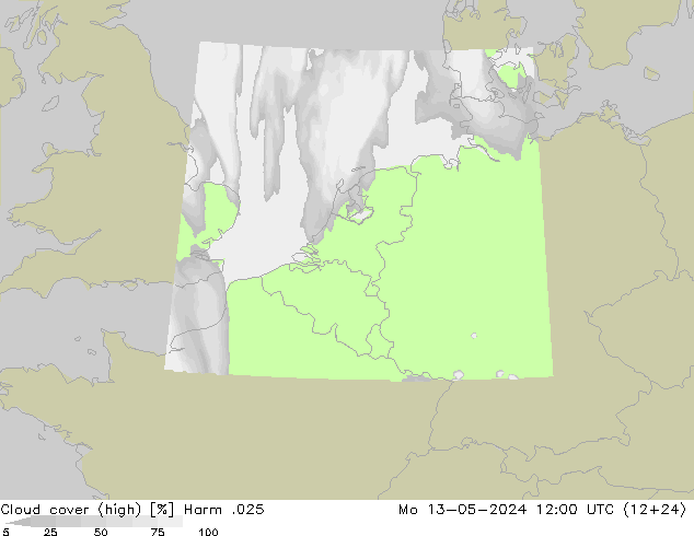Wolken (hohe) Harm .025 Mo 13.05.2024 12 UTC