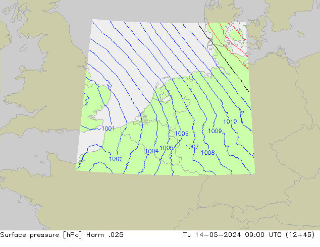 приземное давление Harm .025 вт 14.05.2024 09 UTC