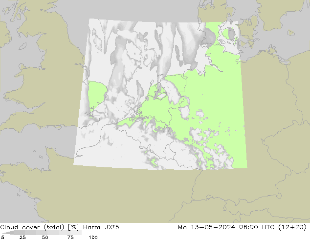 Nubi (totali) Harm .025 lun 13.05.2024 08 UTC