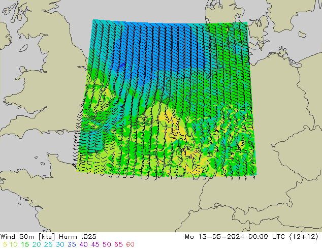 风 50 米 Harm .025 星期一 13.05.2024 00 UTC