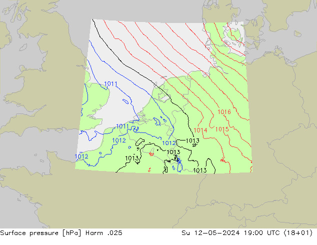 Luchtdruk (Grond) Harm .025 zo 12.05.2024 19 UTC