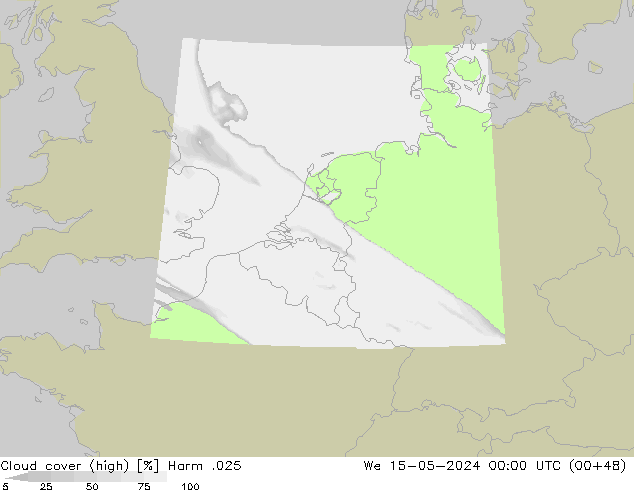 Wolken (hohe) Harm .025 Mi 15.05.2024 00 UTC