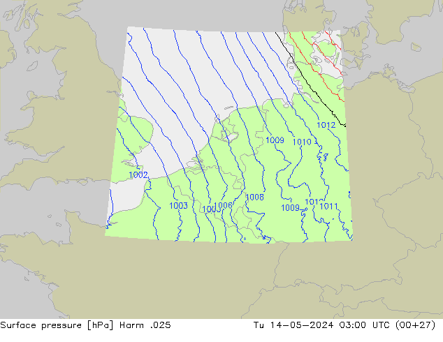 приземное давление Harm .025 вт 14.05.2024 03 UTC