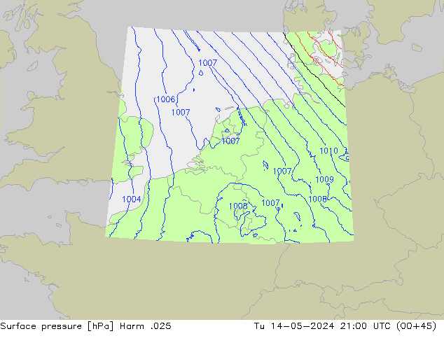 Pressione al suolo Harm .025 mar 14.05.2024 21 UTC