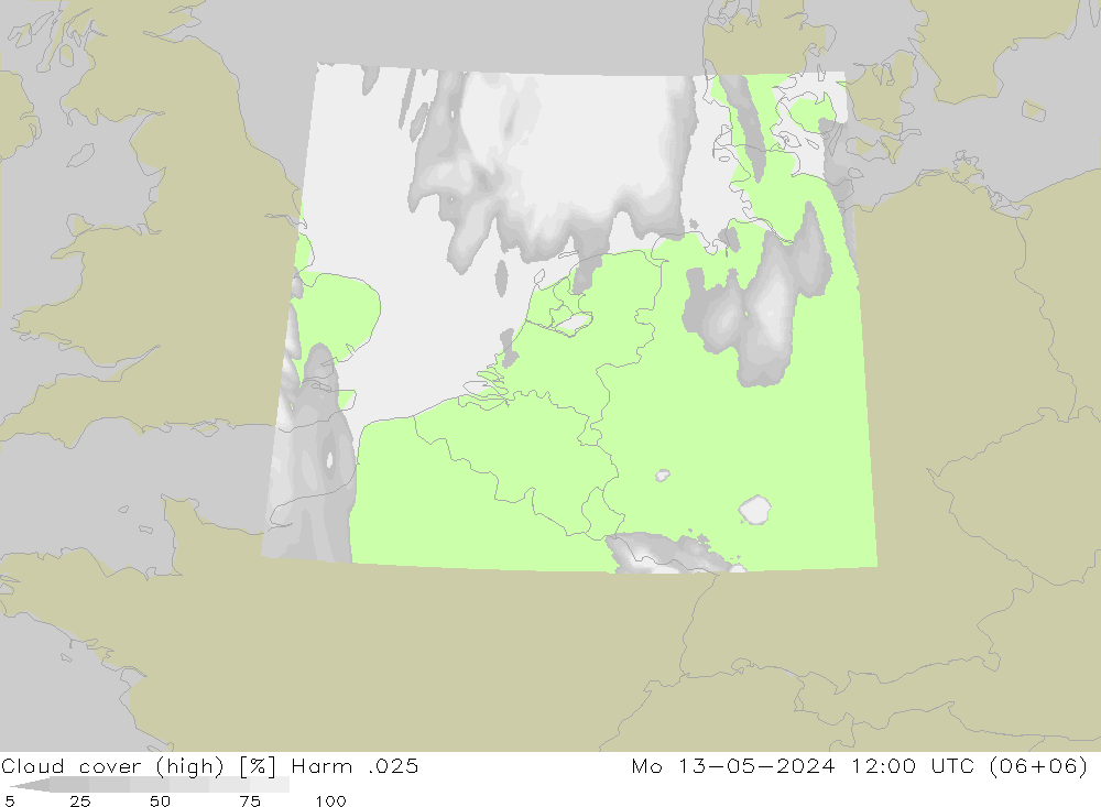 Nubes altas Harm .025 lun 13.05.2024 12 UTC