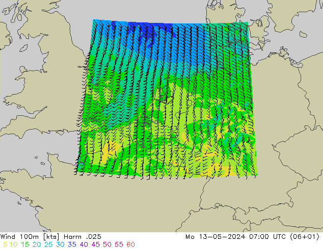 Wind 100m Harm .025 Mo 13.05.2024 07 UTC