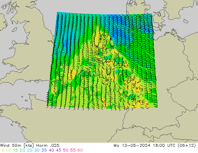 Wind 50m Harm .025 Mo 13.05.2024 18 UTC