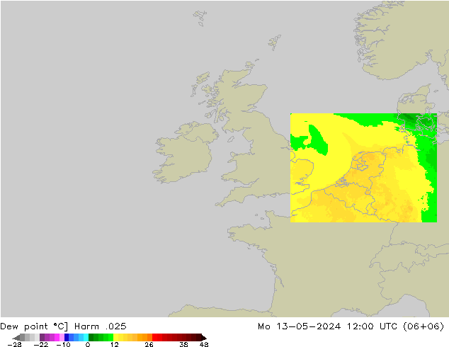 Dew point Harm .025 Mo 13.05.2024 12 UTC