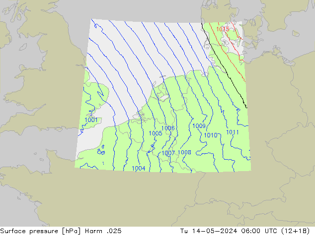 Luchtdruk (Grond) Harm .025 di 14.05.2024 06 UTC