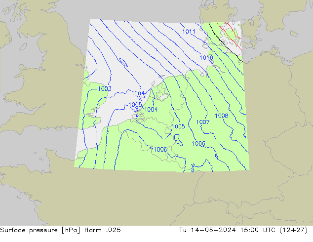 приземное давление Harm .025 вт 14.05.2024 15 UTC