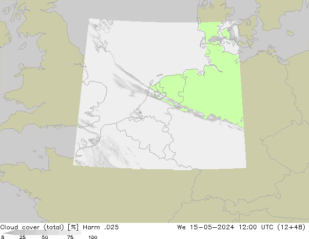 nuvens (total) Harm .025 Qua 15.05.2024 12 UTC